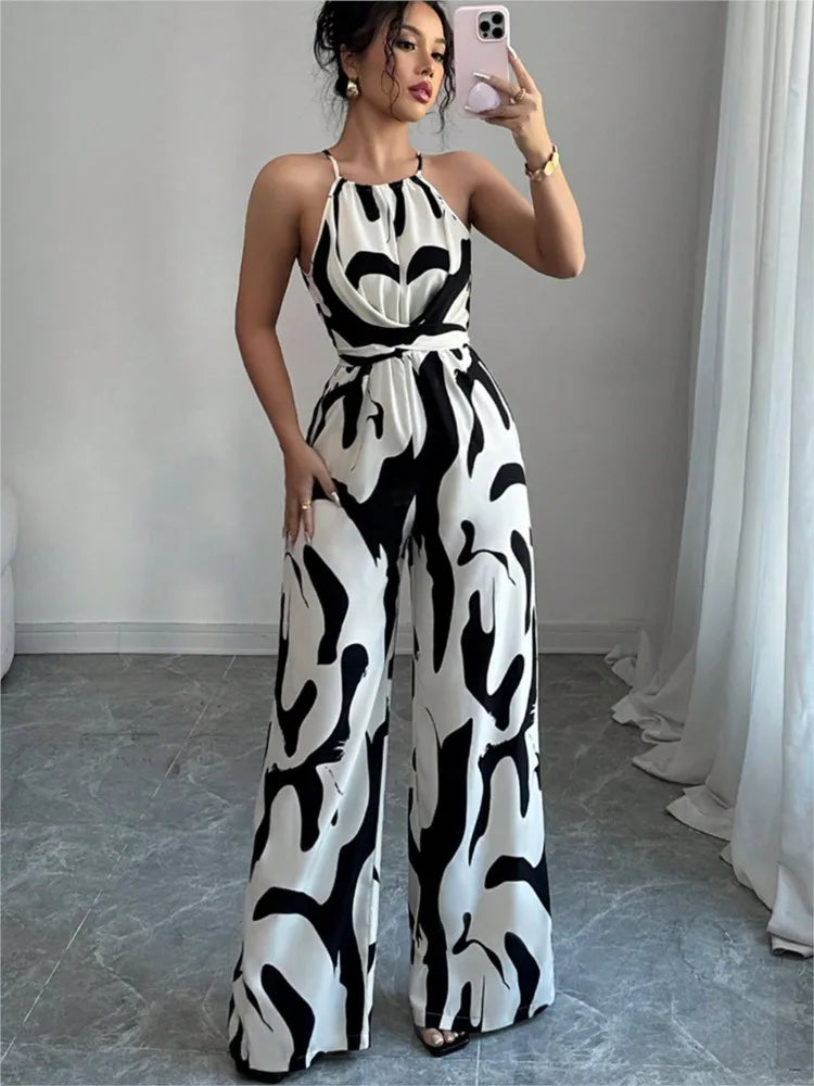 Mila – Graphic Jumpsuit